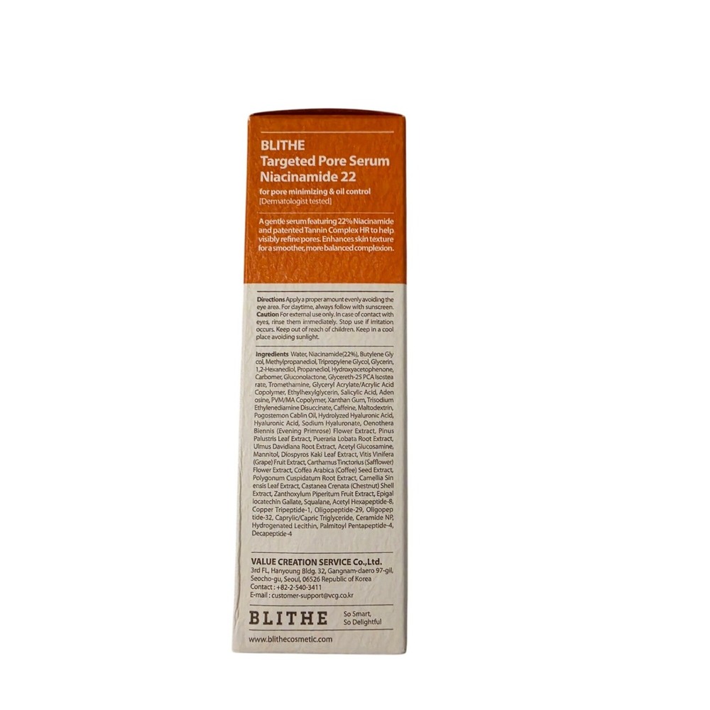 Blithe Targeted Pore Serum Niacinamide 22 Oil‎ Control 30ml 1 fl oz NEW - Picture 7 of 7